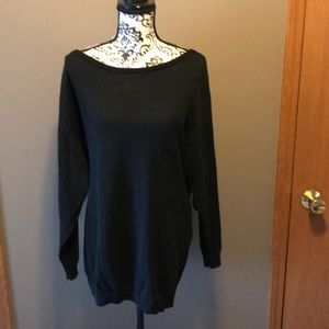 Slouchy black sweater